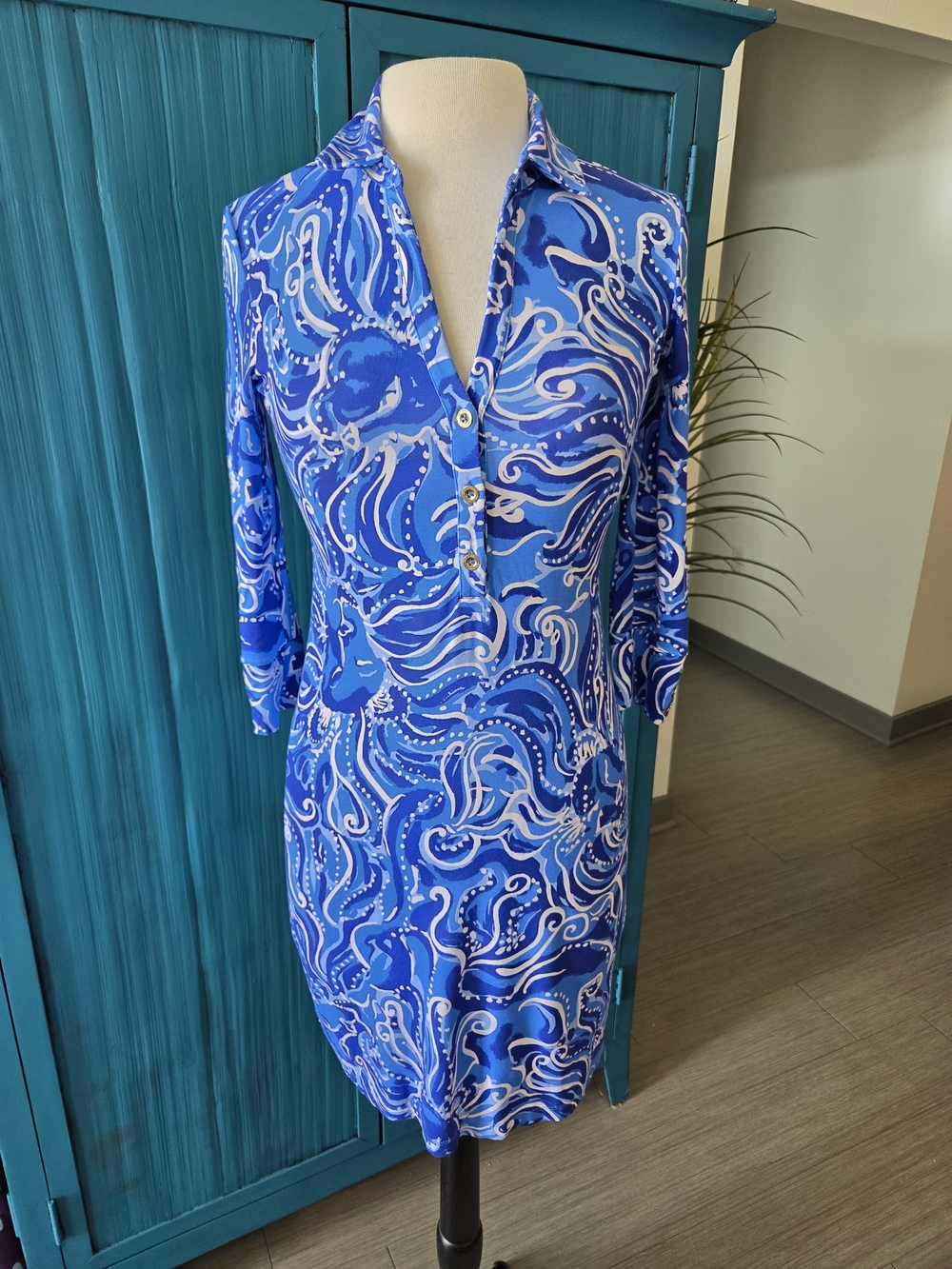 Lilly Pulitzer  Blue and White Dres